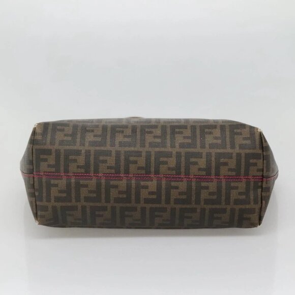 FENDI Zucca Canvas Tote Bag Brown Black gold - Picture 9 of 15